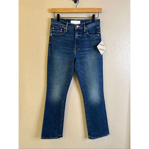 NWT Mother Superior Insider Ankle Jeans Womens 26 Where the Sun Don’t Shine Blue - Picture 2 of 16